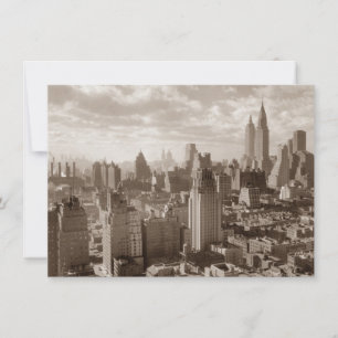 Sepia New York City-inbjudan Inbjudningar