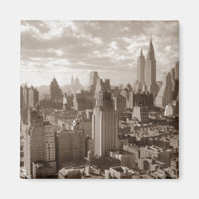 Sepia New York City Magnet (Framsidan)