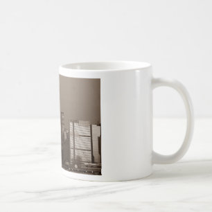 Sepia New York City Skyline Kaffemugg