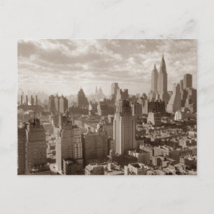 Sepia New York City Vykort