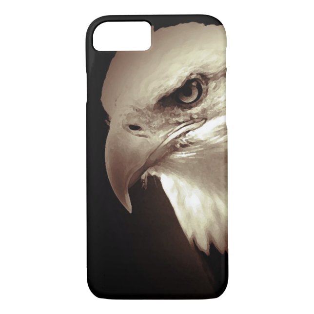Sepia Örn iPhone 7 Fodral Case-Mate iPhone Skal (Baksida)