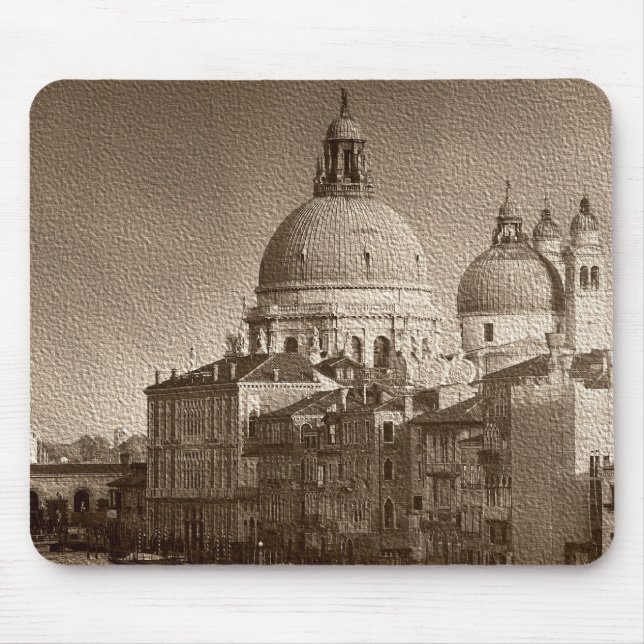 Sepia Papper Effect Venice Grand Canal Musmatta (Framsidan)