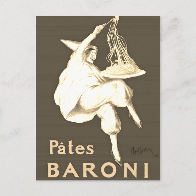 Sepia Pates Baroni Cappiello Vintage Advertisement Vykort (Framsida)