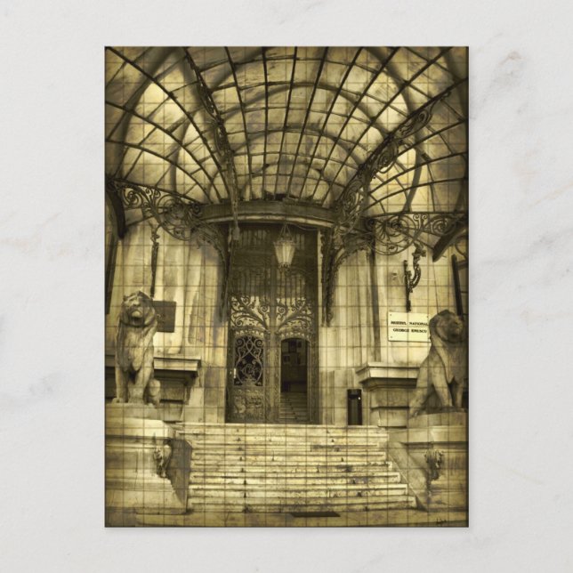 Sepia pic-vykort vykort (Framsida)