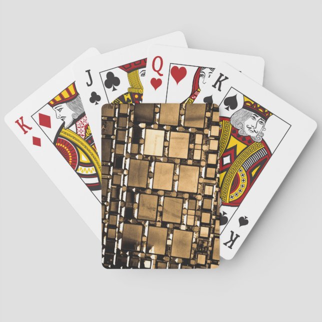 Sepia Spegel Classic-spelkort Casinokort (Baksidan)