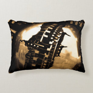 Sepia Steampunk Prydnadskudde