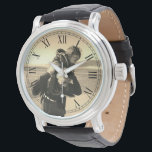 Sepia Stil Anpassningsbar Photo Armbandsur<br><div class="desc">En anpassningsbar-foto-handklocka med ett eget speciellt foto i ett sepia stil. Du kan använda anpassningsfunktionen att experimentera med olika fotofilter om du vill.</div>