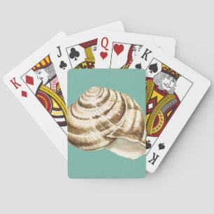 Sepia Stripe-Snäckan på skalet Casinokort