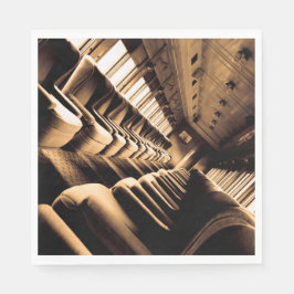 Sepia Tåg Carriage Pappersservett