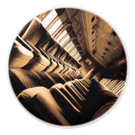 Sepia Tåg Insida Knopp