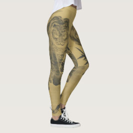 Sepia Tiger och Bamboo Leggings