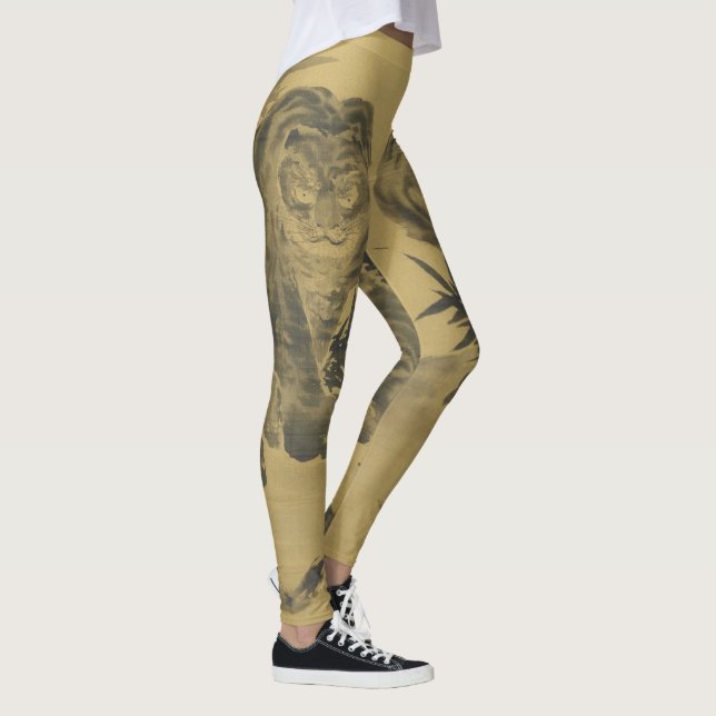 Sepia Tiger och Bamboo Leggings (Höger)