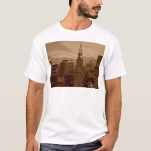 Sepia Tone New York City T Shirt
