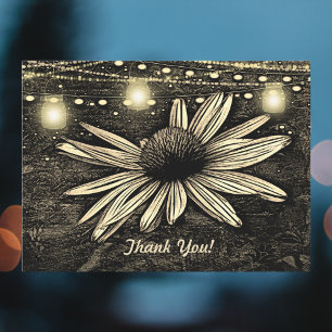 Sepia Toned Coneflower under Burk Ljus Tack