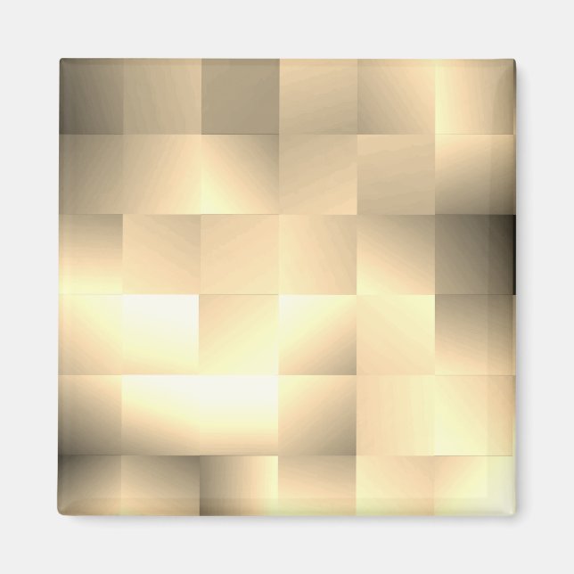 Sepia Tones på Square Mönster Magnet (Framsidan)