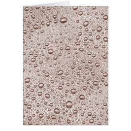 Sepia vatten droplet hälsningskort