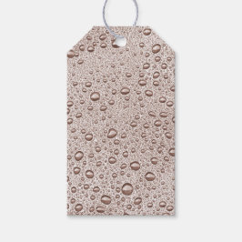 Sepia vatten droplet presentetikett