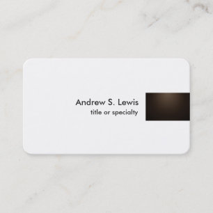 Sepia White Modern Unik Plain Trend Professionell Visitkort