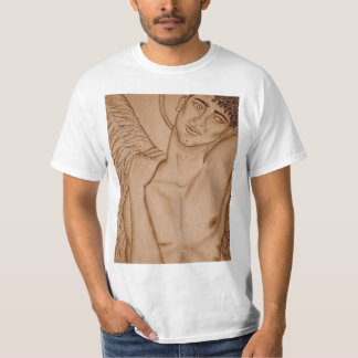 Sepiaängeln värderar tshirten tee shirt
