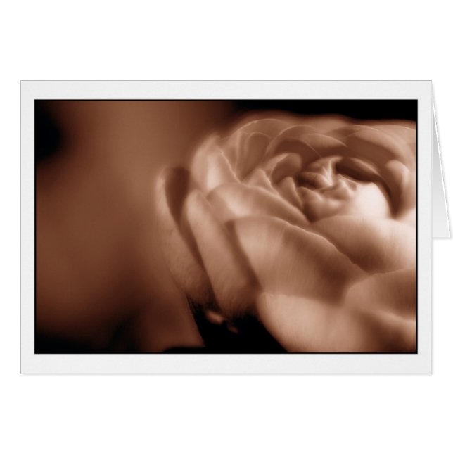 SepiaBegonia 2 Hälsningskort (Framsidan Horizontal)