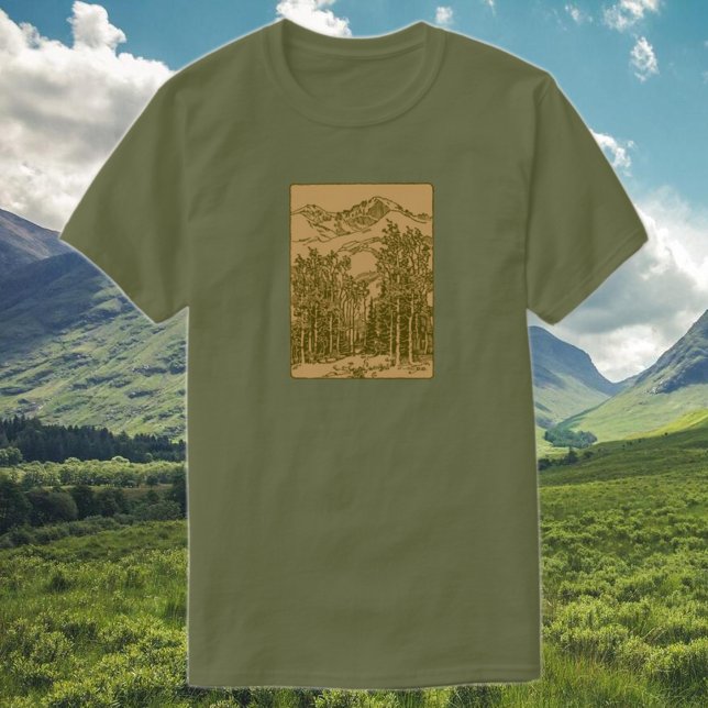 Sepiabergen och skogen t shirt (Skapare uppladdad)
