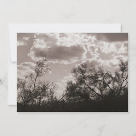 Sepiainbjudan till Penselbakgrundsbelysning (AZ-de Inbjudningar