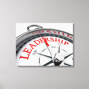 Sepias ledarskapskonst canvastryck