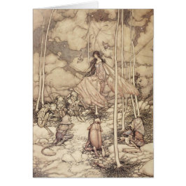 Sepiatonad älgdrottning med kräftor OBS kort