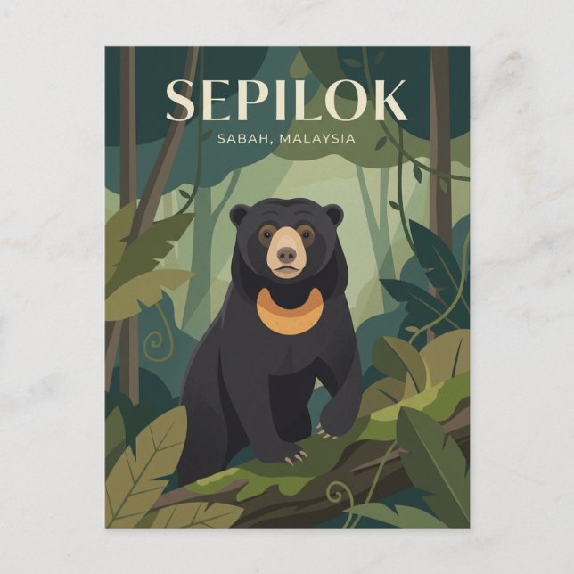 Sepilok Malaysia Vykort (Framsida)
