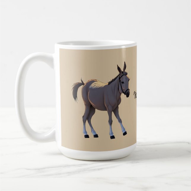 Seppel, kleiner störrischer Esel -  Kaffemugg (Vänster)