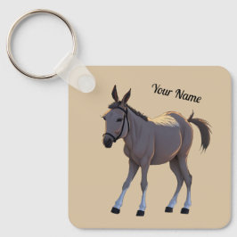 Seppel, kleiner störrischer Esel -  Nyckelring