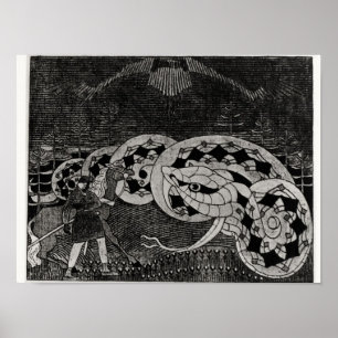 Seppo Llmarinen Plowing the Fält of Snakes Poster
