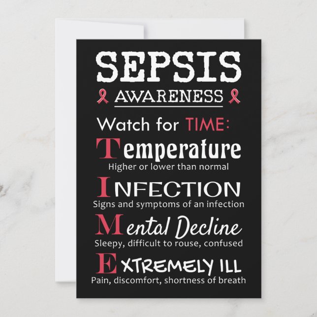 Sepsis Awareness Watch for TIME Guide Inbjudningar (Framsida)