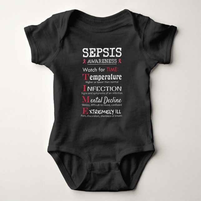 Sepsis Awareness Watch for TIME Guide T Shirt (Framsida)