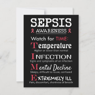 Sepsis Awareness Watch for TIME Guide Vykort