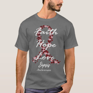 Sepsis-medvetandegörandet Hoith Hope Kärlek hoppas T Shirt