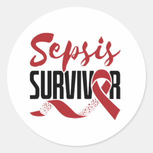 Sepsis Survivor Awareness Runt Klistermärke