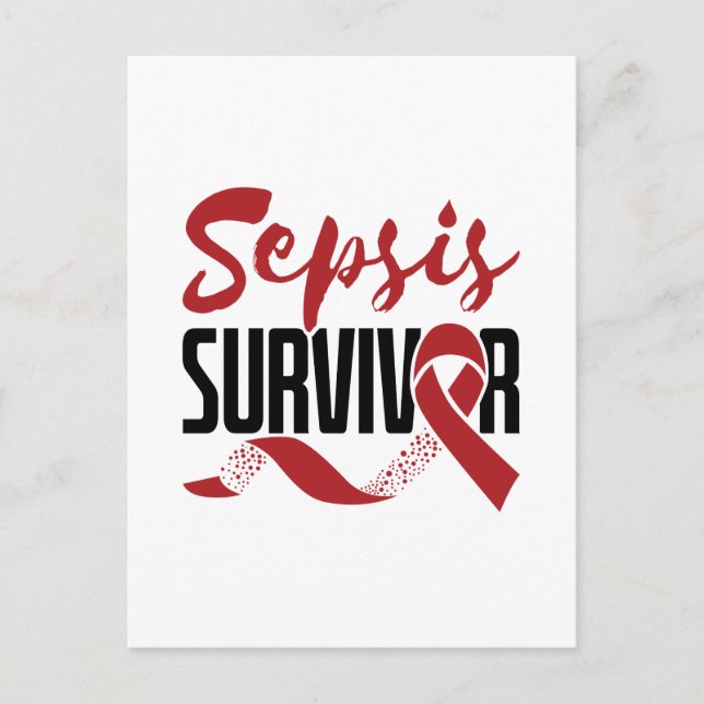 Sepsis Survivor Awareness Vykort (Framsida)
