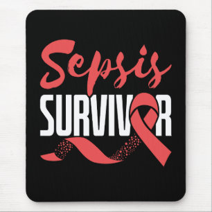 Sepsis Survivor Warrior Fighter Awareness Månad Musmatta
