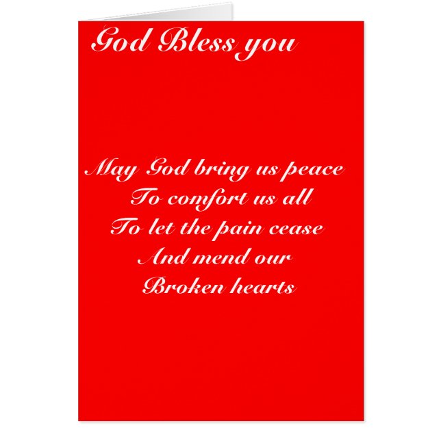 Sept 11-hyllning hälsningskort (Framsidan)