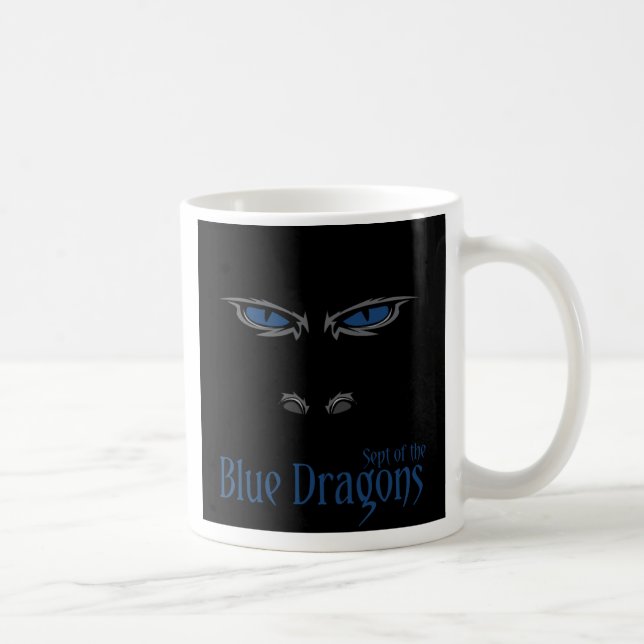 Sept av blåttdrakarna kaffemugg (Höger)