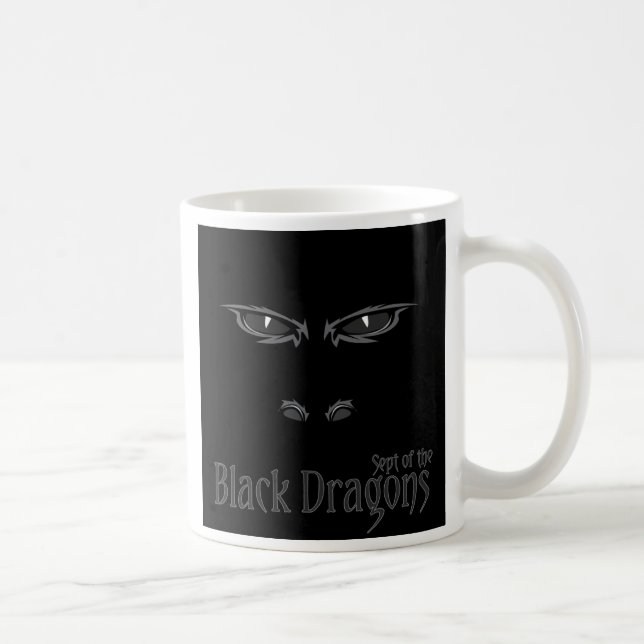 Sept av de svart drakarna kaffemugg (Höger)