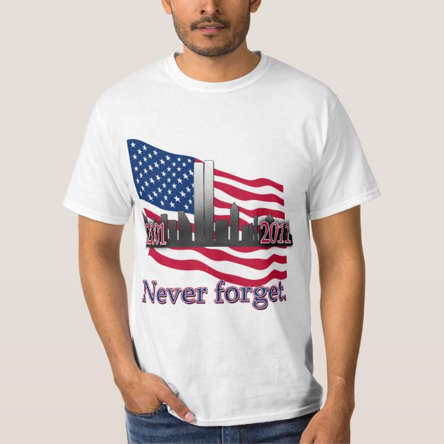 September 11 10 år årsdagTshirt T-shirt (Framsida)