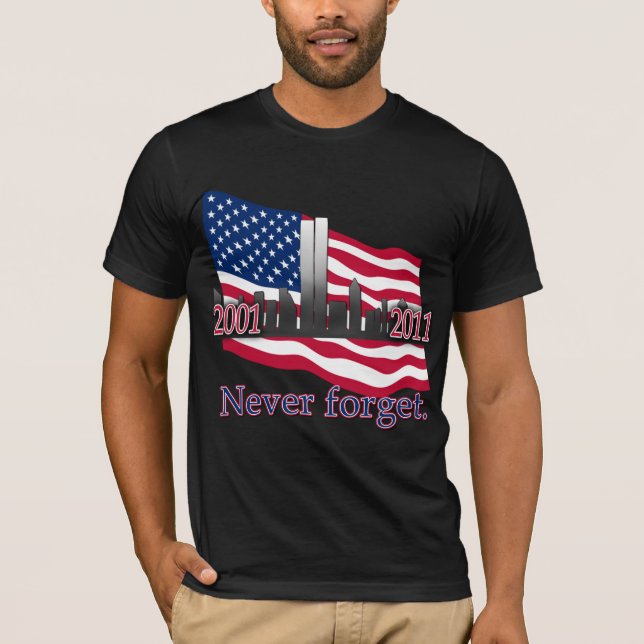 September 11 10 år årsdagTshirt T-shirt (Framsida)