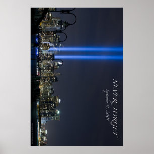September 11 minnes- ljus poster