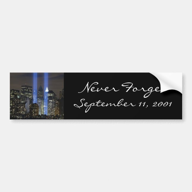 September 11, torn av ljust bildekal (Framsidan)