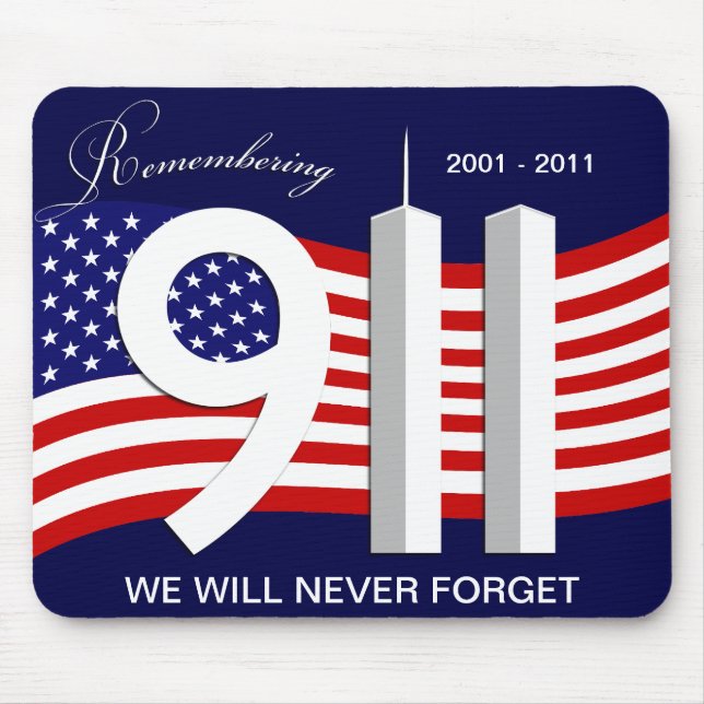 September 11th - 9/11 10th årsdag Mousepad Musmatta (Framsidan)