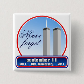 September 11th - 9/11 10th stift för årsdag WTC Knapp