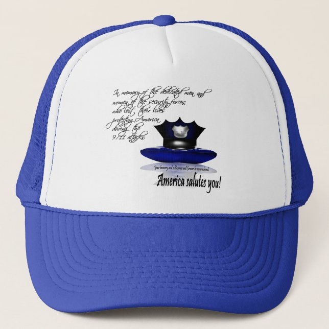 September 11th världshandel centrerar attackhatten truckerkeps (Framsida)