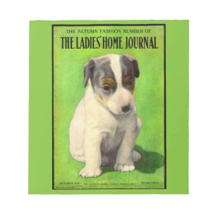 September 1906 Ladies Home Journal omslag valp Anteckningsblock